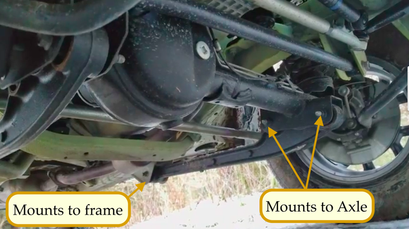 Radius arms on the Jimny